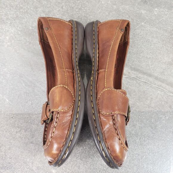 BORN Mindy Leather Buckle Moc Loafer Women's Size 6 / 36.5 Flat Shoes - Picture 5 of 11